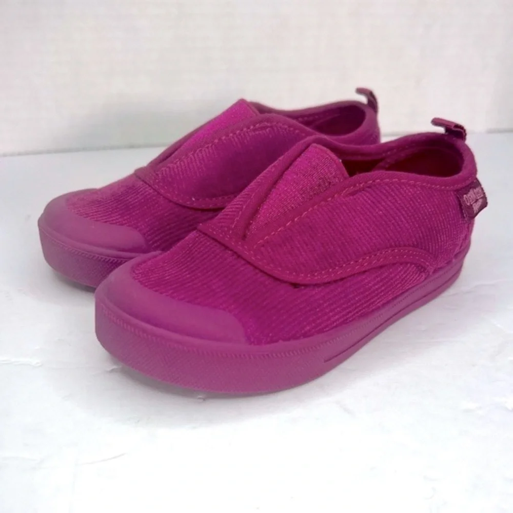 Osh Kosh B'Gosh‎ Slip On Cord Toddler Shoes Magenta Corduroy Size 7